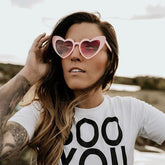 Retro Love Heart Shaped Sunglasses